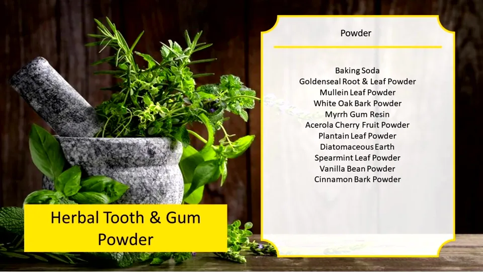 Okładka: Herbal Tooth & Gum Powder (produkt wycofany)
