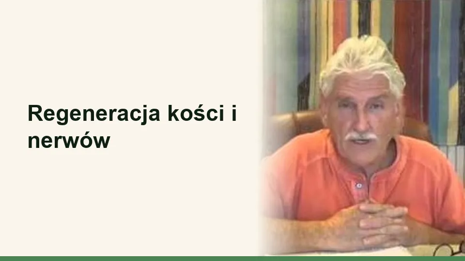 Okładka wykładu: Regeneracja kości i nerwów - Robert Morse