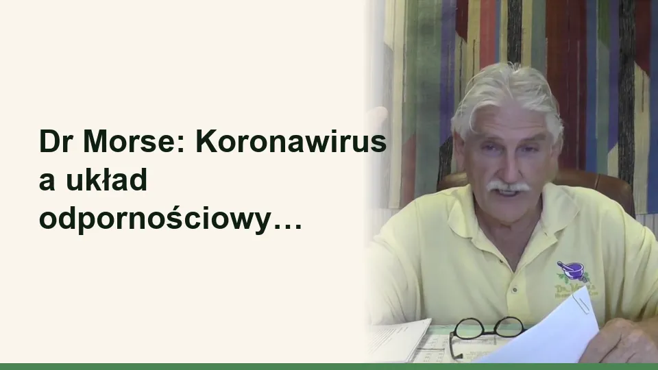 Okładka wykładu: Dr Morse: Koronawirus a układ odpornościowy człowieka