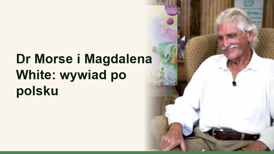 Okładka wykładu: Dr Morse i Magdalena White: wywiad po polsku
