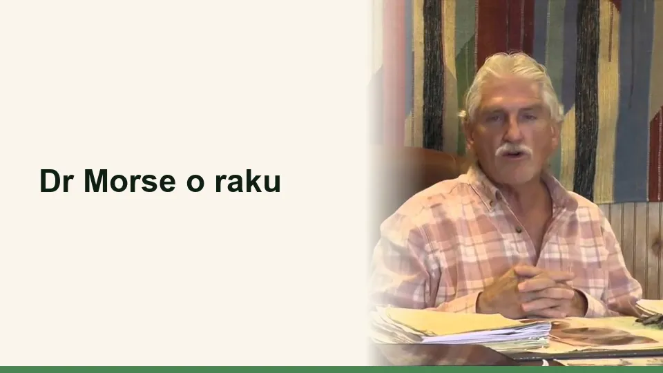 Okładka wykładu: Dr Morse o raku